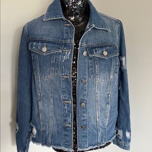 Classic Blue Denim Jacket - Women's Casual Trucker